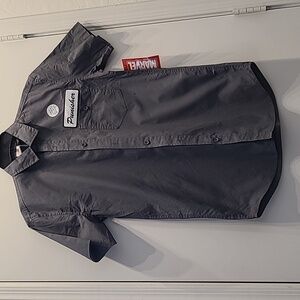 NWT Marvel's Punisher short sleeve button down  Sm